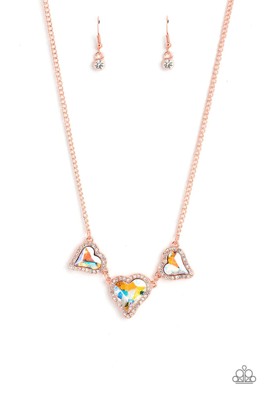 Paparazzi Necklaces - State of the Heart - Copper
