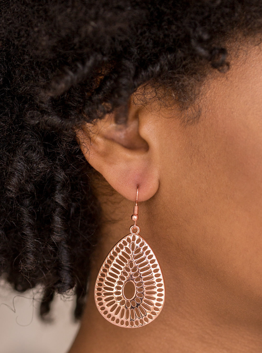 Paparazzi earring - You Look GRATE! - Copper