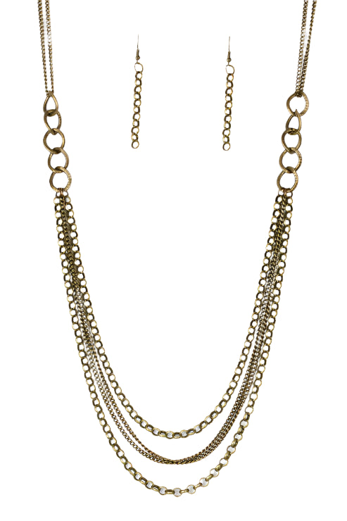 Paparazzi Necklaces - Mechanical Mayhem - Brass