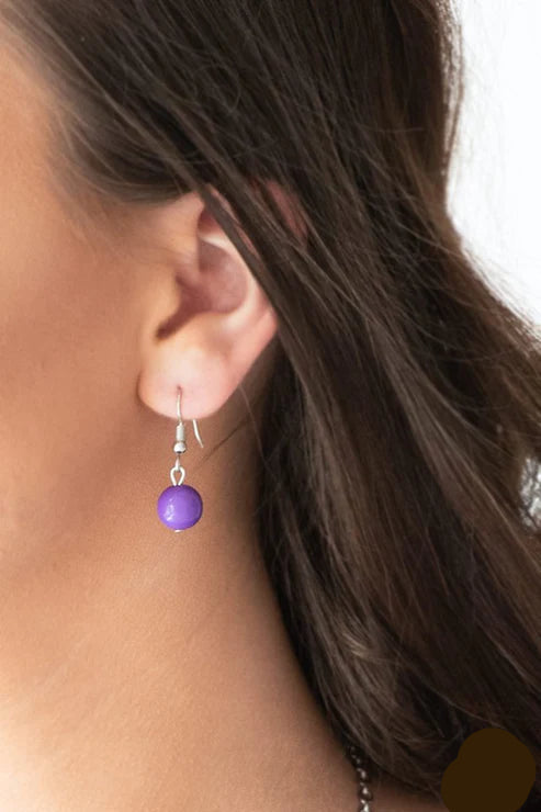 Paparazzi Necklaces - Vividly Vivid - Purple - HN201