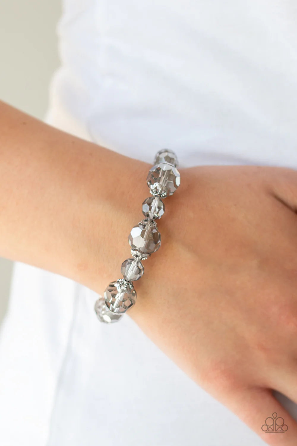 Paparazzi Bracelets - Crystal Collision - Silver