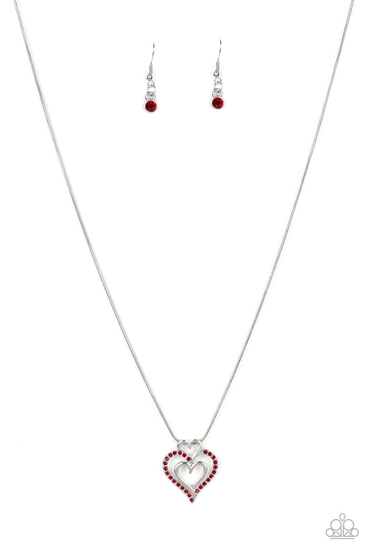 Paparazzi Necklaces - Triple the Beat - Red