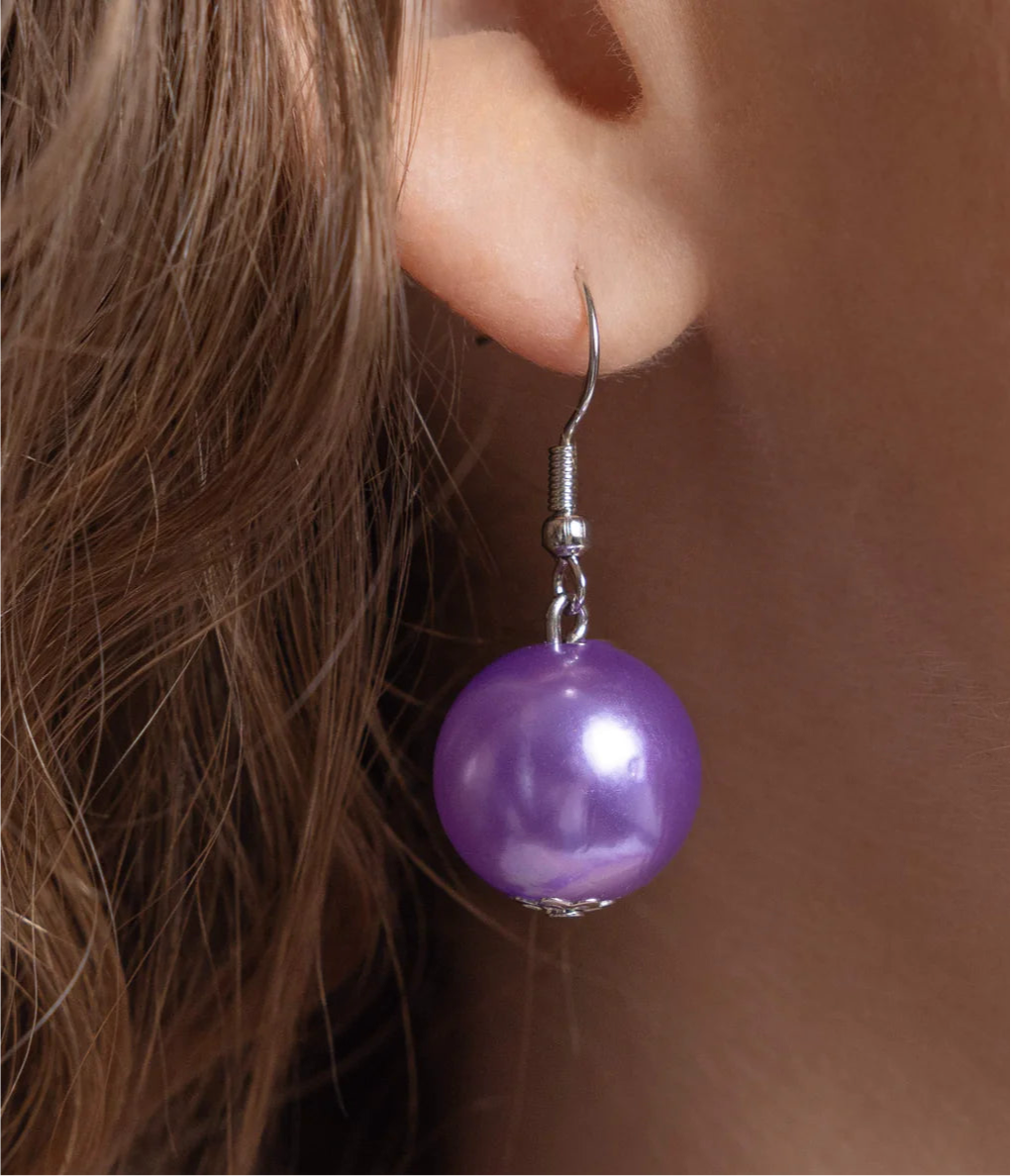Paparazzi Necklaces - Plentiful Pearls - Purple