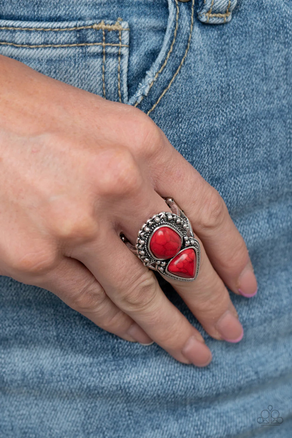 Paparazzi Rings - Mojave Mosaic - Red