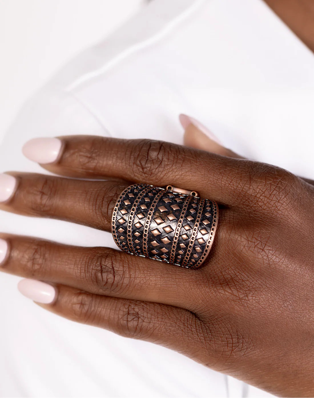 Paparazzi Rings - Diamondback Bravado - Copper