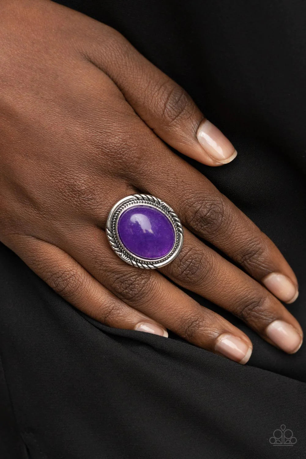 Paparazzi Rings - Stone Terrarium - Purple