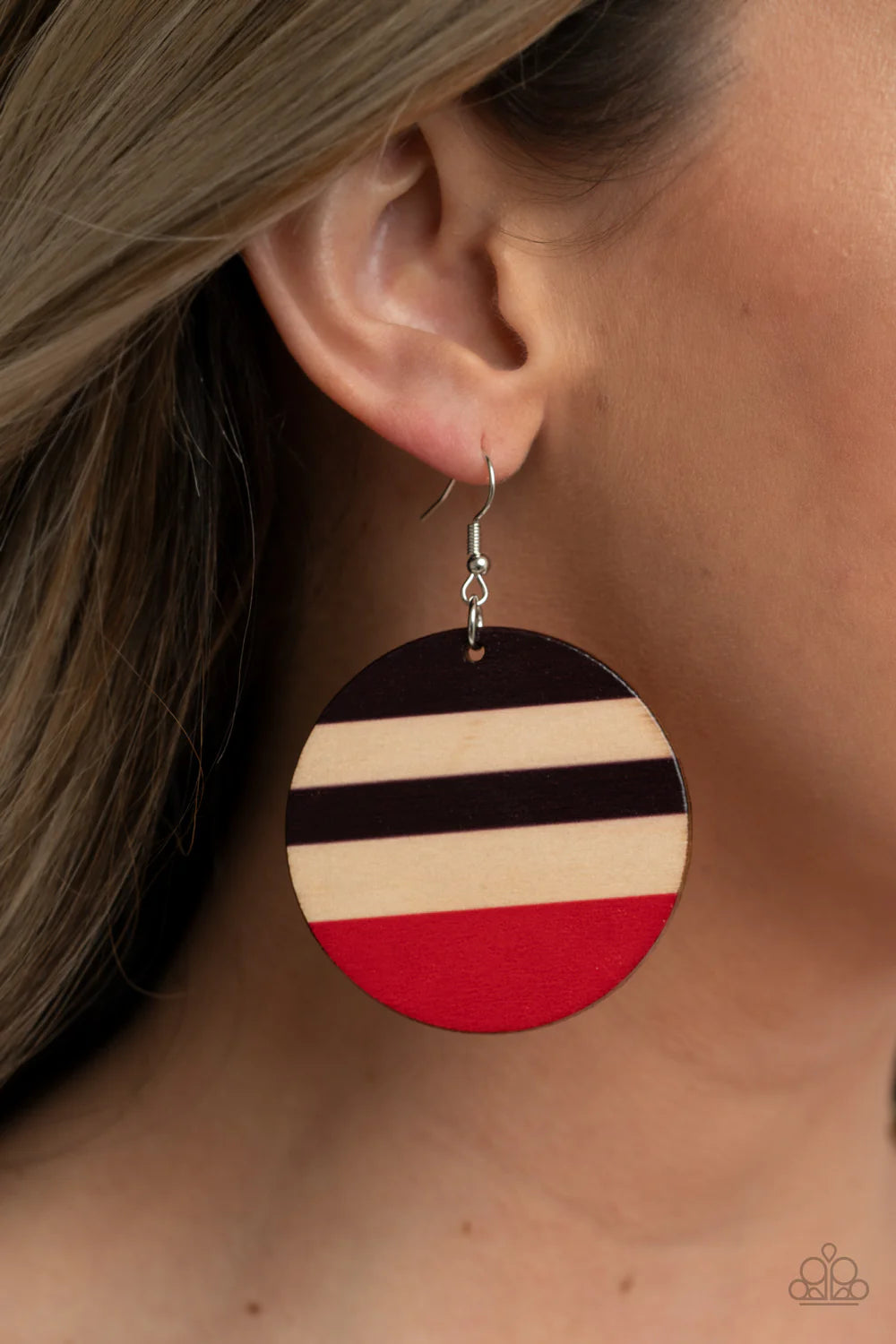 Paparazzi Earrings - Yacht Party - Red