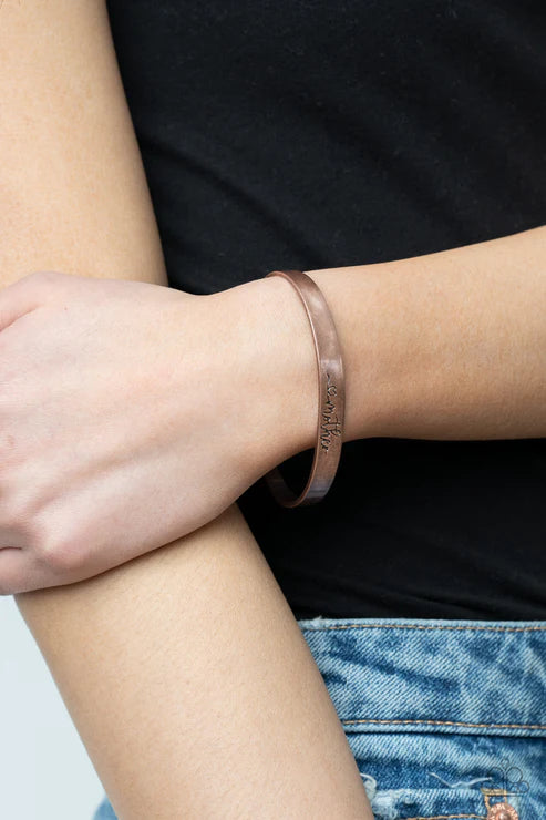 Paparazzi Bracelets - Sweetly Named - Copper