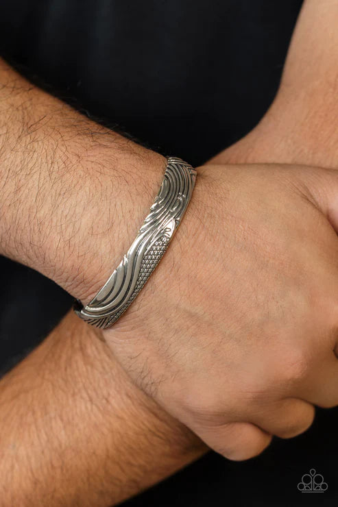 Paparazzi Men's Collection - Tidal Trek - Silver