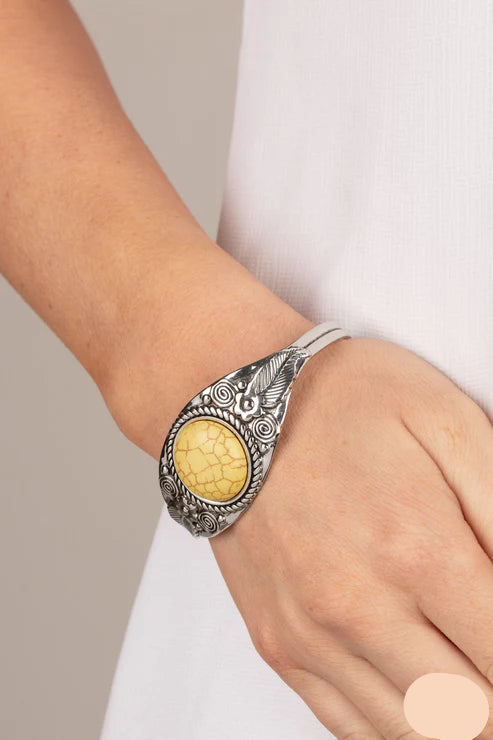 Paparazzi Bracelets - Whimsically Winslow - Yellow