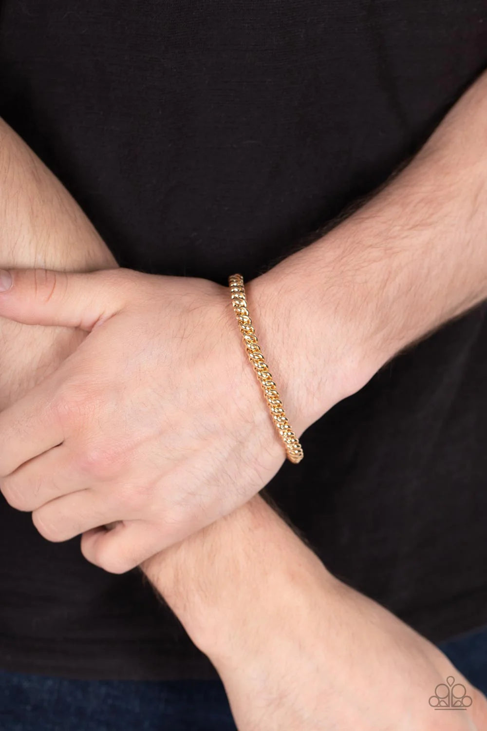 Paparazzi Men's Collection - Setting the Pace - Gold