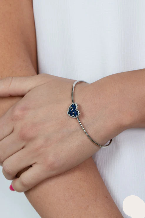 Paparazzi Bracelets - Heart of Ice - Blue