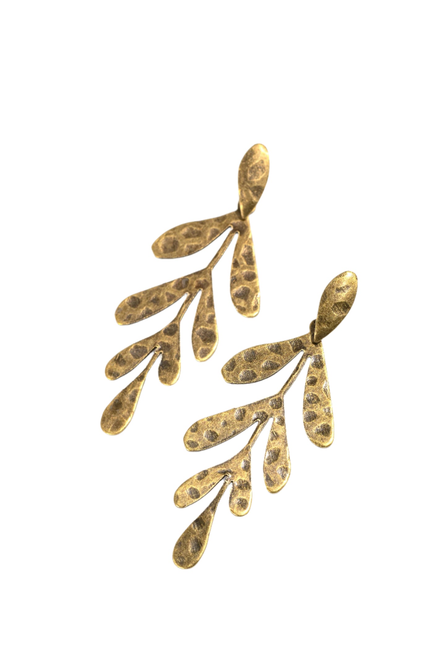 Paparazzi Earrings - Jungle Fauna - Brass