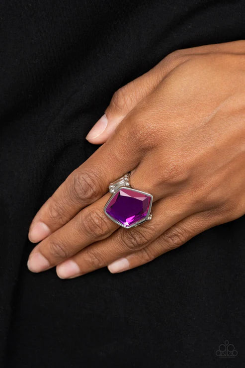 Paparazzi Rings - Abstract Escapade - Purple