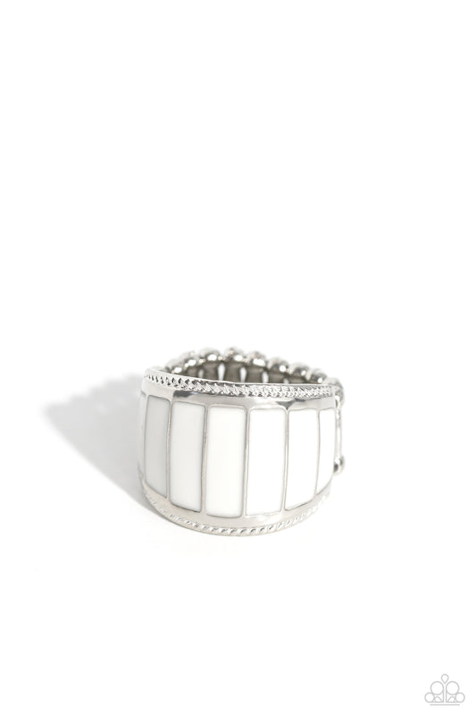 Paparazzi Rings - SWATCH Your Step - White