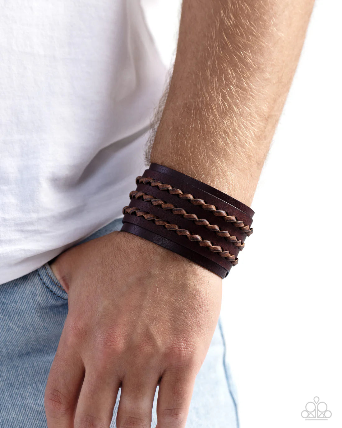 Paparazzi Men's Collection Urban - Western Twist - Brown - Wrap