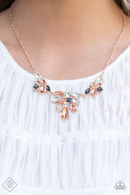 Paparazzi Necklaces - Completely Captivated - Rose Gold - Fashion Fix