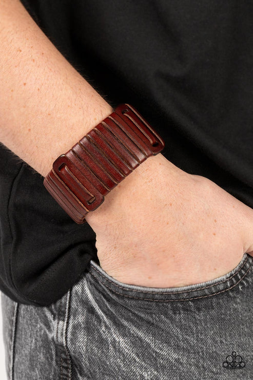 Paparazzi Urban Collection - Leather Lumberyard - Brown