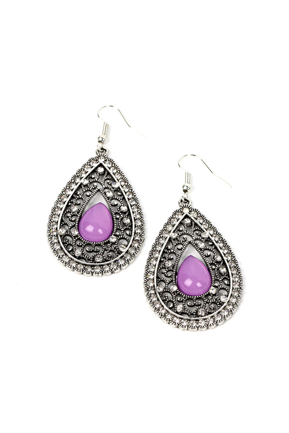 Paparazzi Earrings - Cloud Nine Couture - Purple