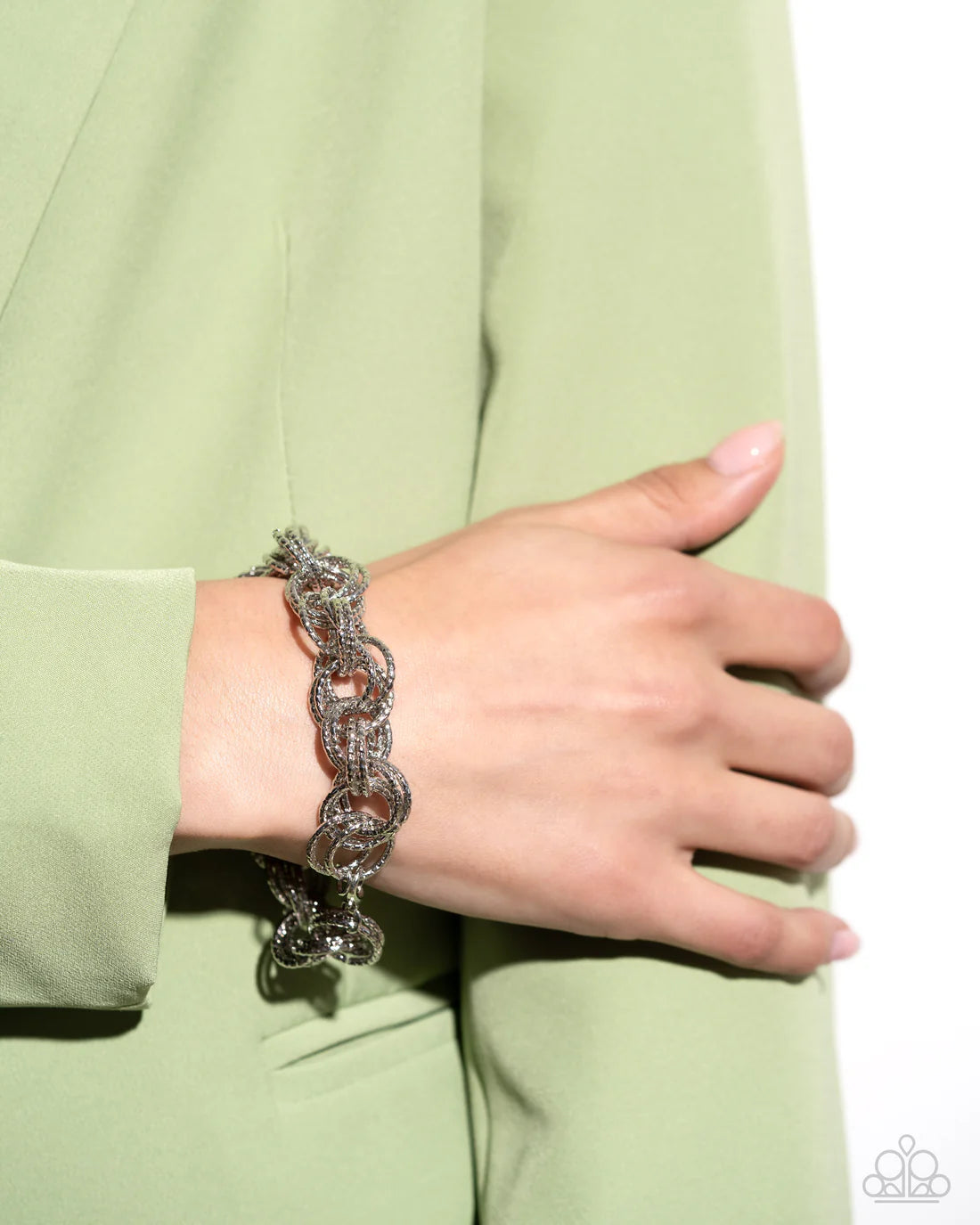 Paparazzi Bracelets - Audible Shimmer - Silver