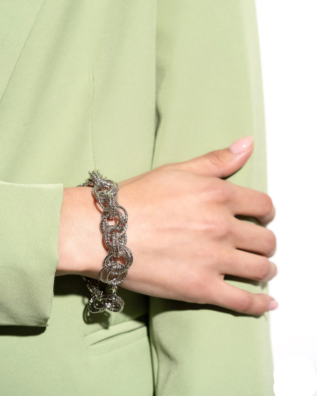 Paparazzi Bracelets - Audible Shimmer - Silver - B2263