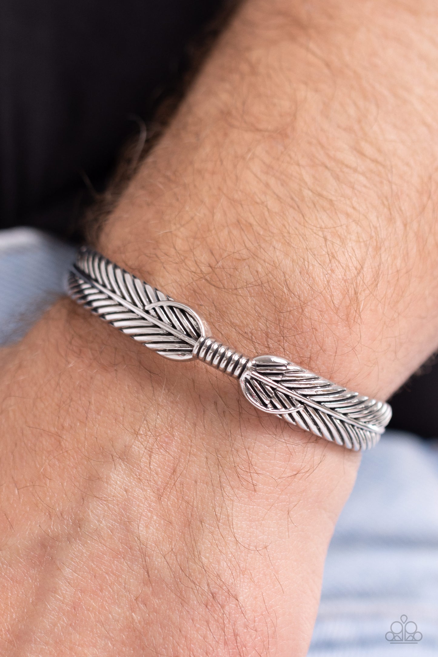 Paparazzi Men's Collection - Watching the FLOCK - Silver