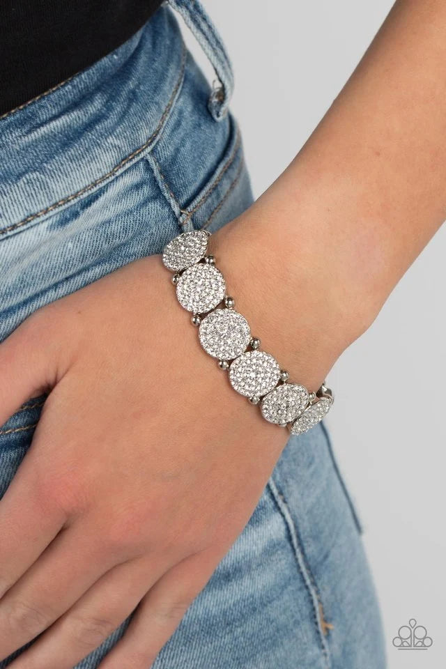 Paparazzi Bracelets - Palace Intrigue - White - B1603