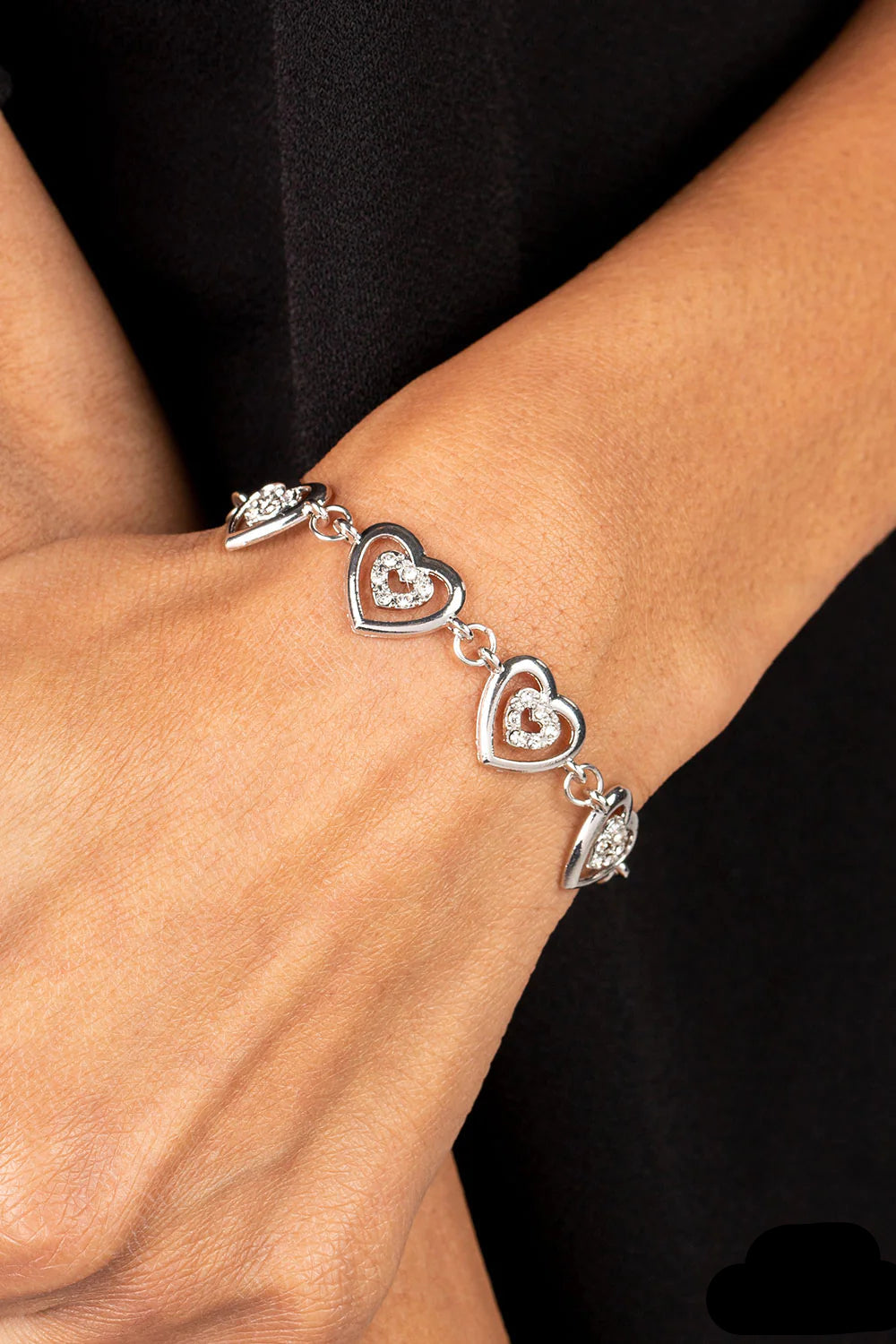 Paparazzi Bracelets - Catching Feelings - White