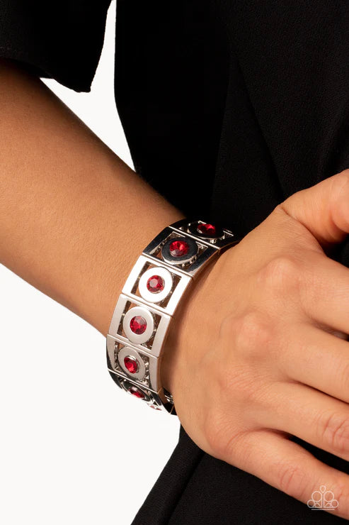 Paparazzi Bracelets - Stretch of Drama - Red
