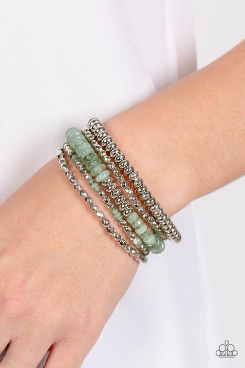 Paparazzi Bracelets - Pristine Pixie Dust - Green
