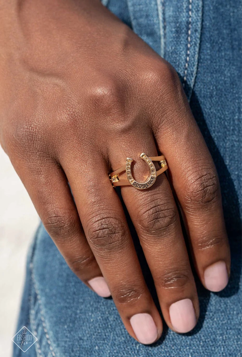 Paparazzi Rings - Luck Be A Leader - Gold - Fashion Fix