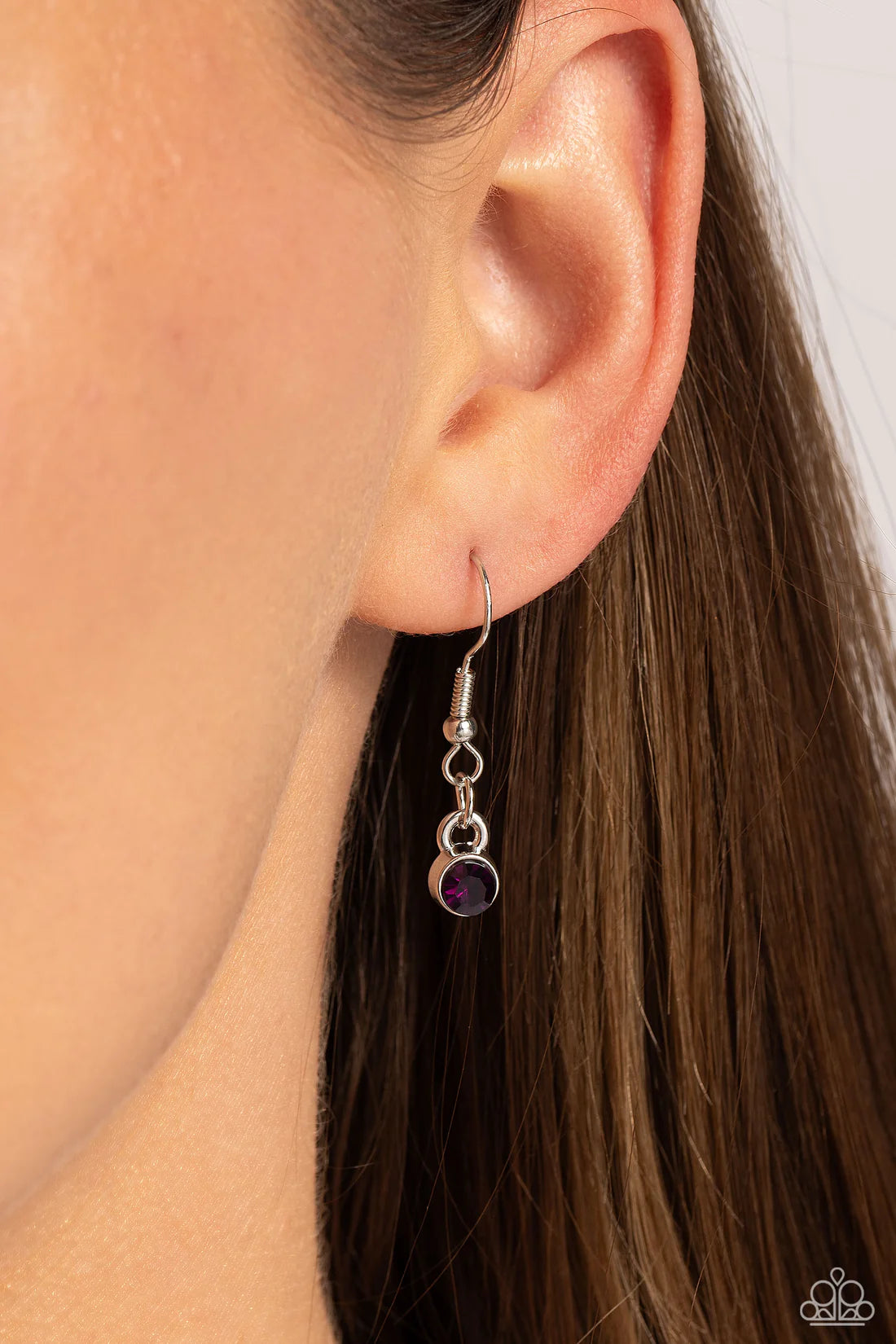 Paparazzi Necklaces - Ring it Back - Purple