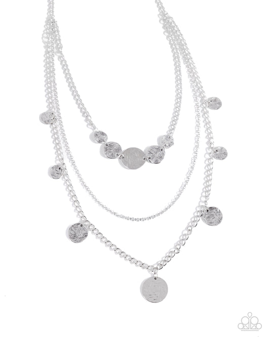 Paparazzi PREORDER Necklaces - Dynasty Dance - Silver
