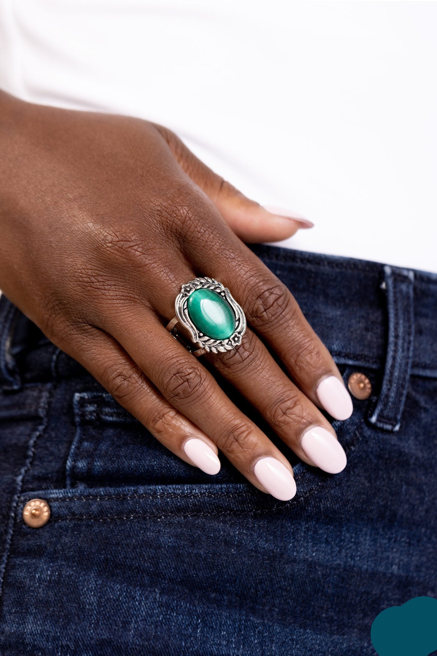 Paparazzi Rings - Plaited Pattern - Green