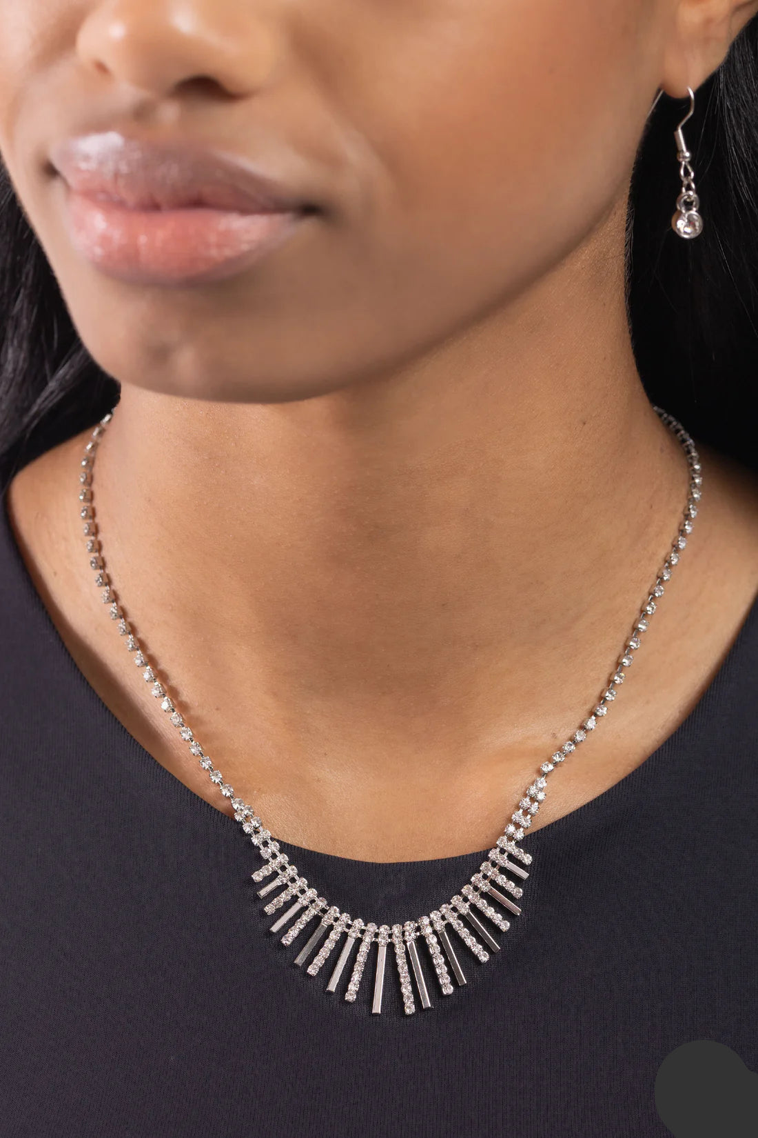 Paparazzi Necklaces - Flare to be Different - White