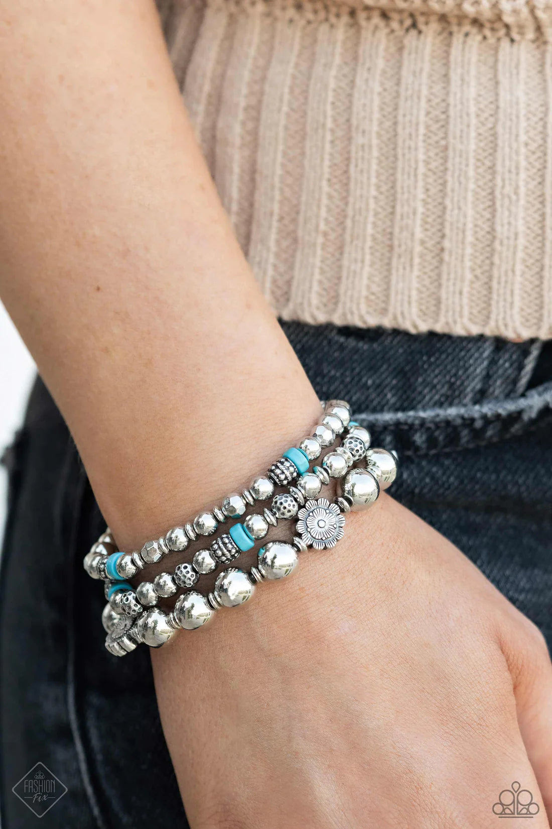 Paparazzi Bracelets - Garden Party Passion- Blue - Fashion Fix