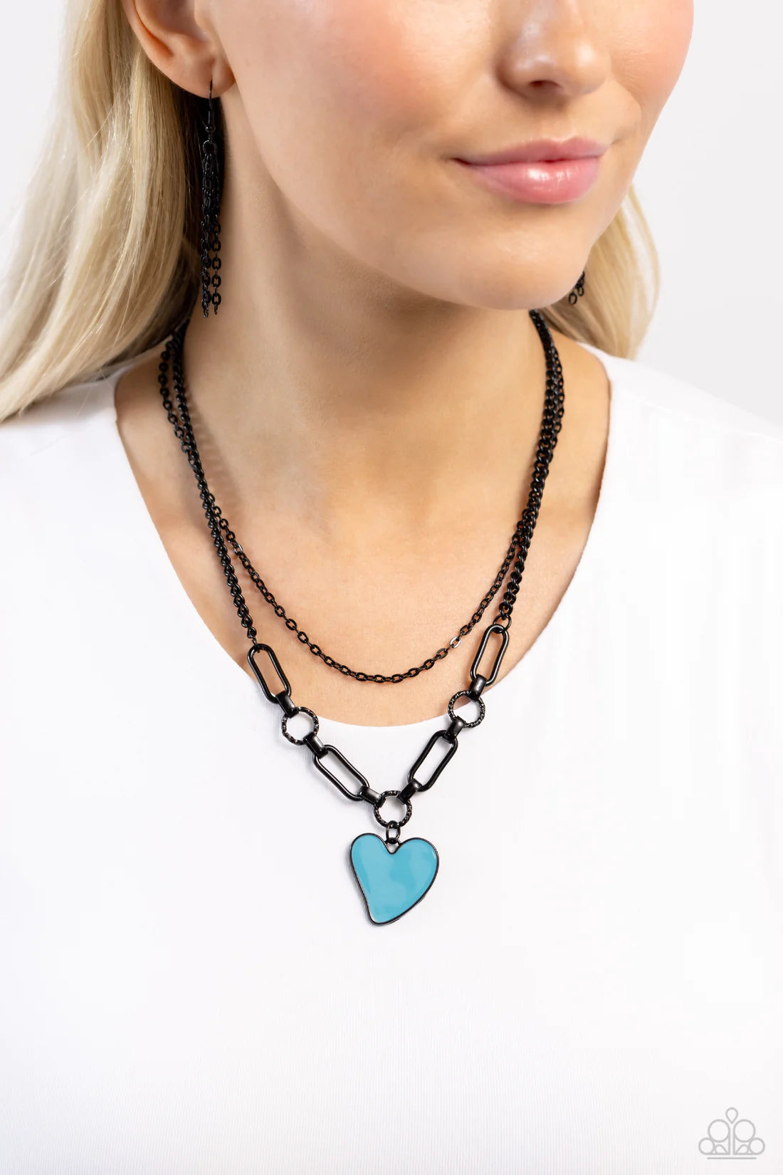 Paparazzi Necklaces - Carefree Confidence - Blue