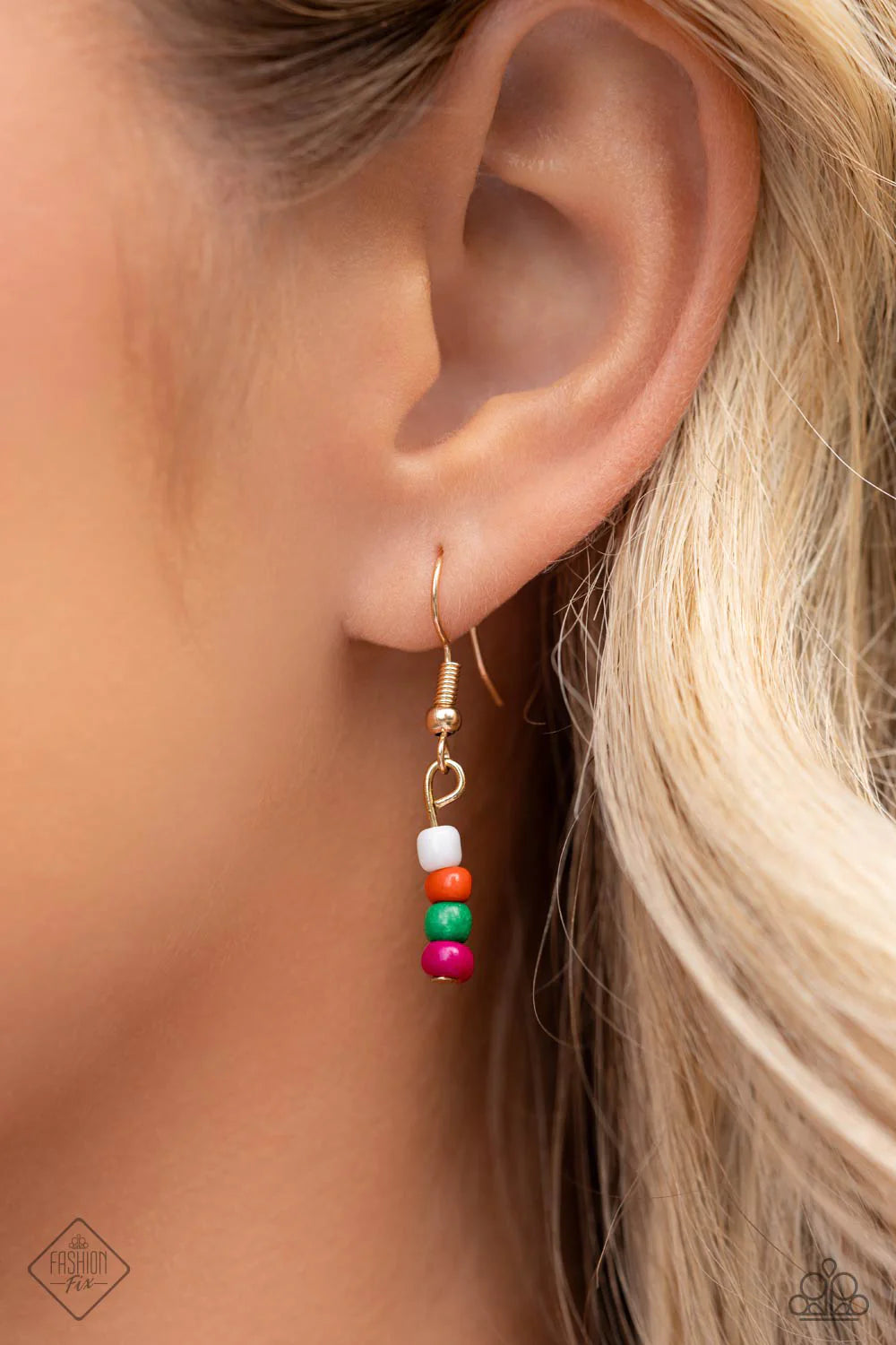 Paparazzi Necklaces - Multicolored Mashup - Gold - Fashion Fix