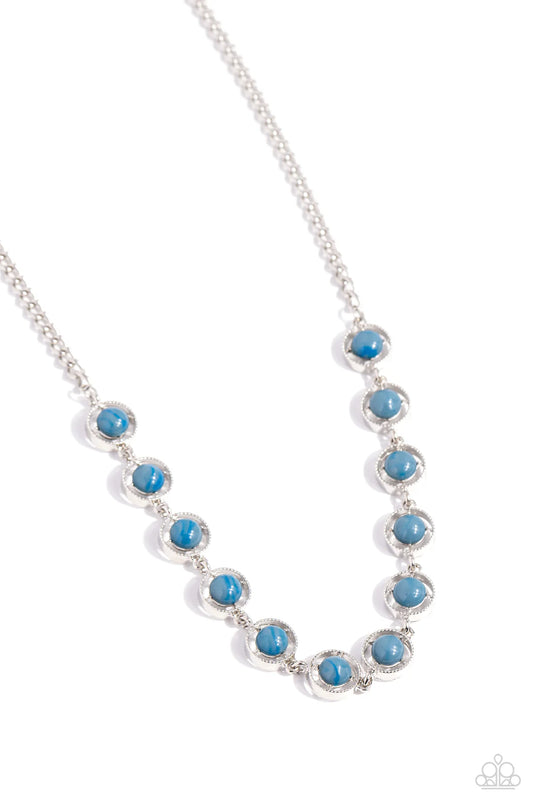 Paparazzi Necklaces - Going Global - Blue