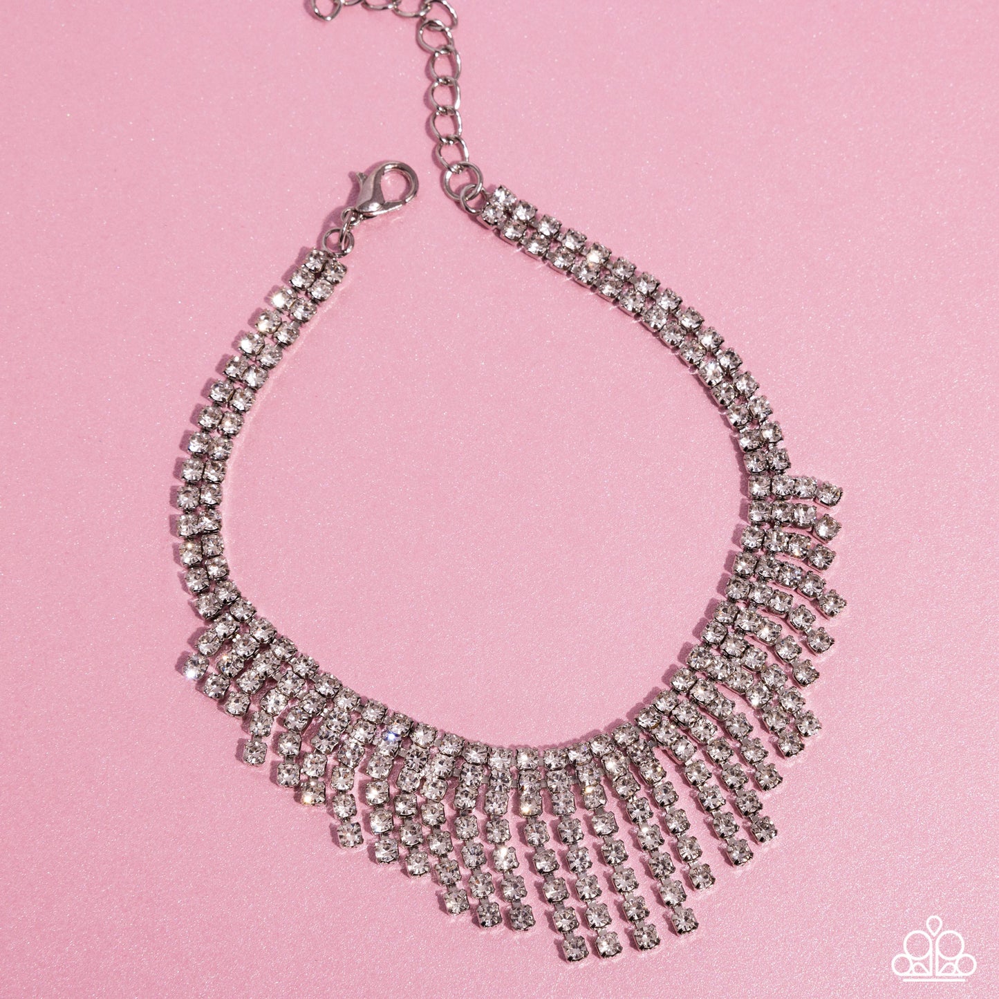 Paparazzi Anklets - Curtain Confidence - White