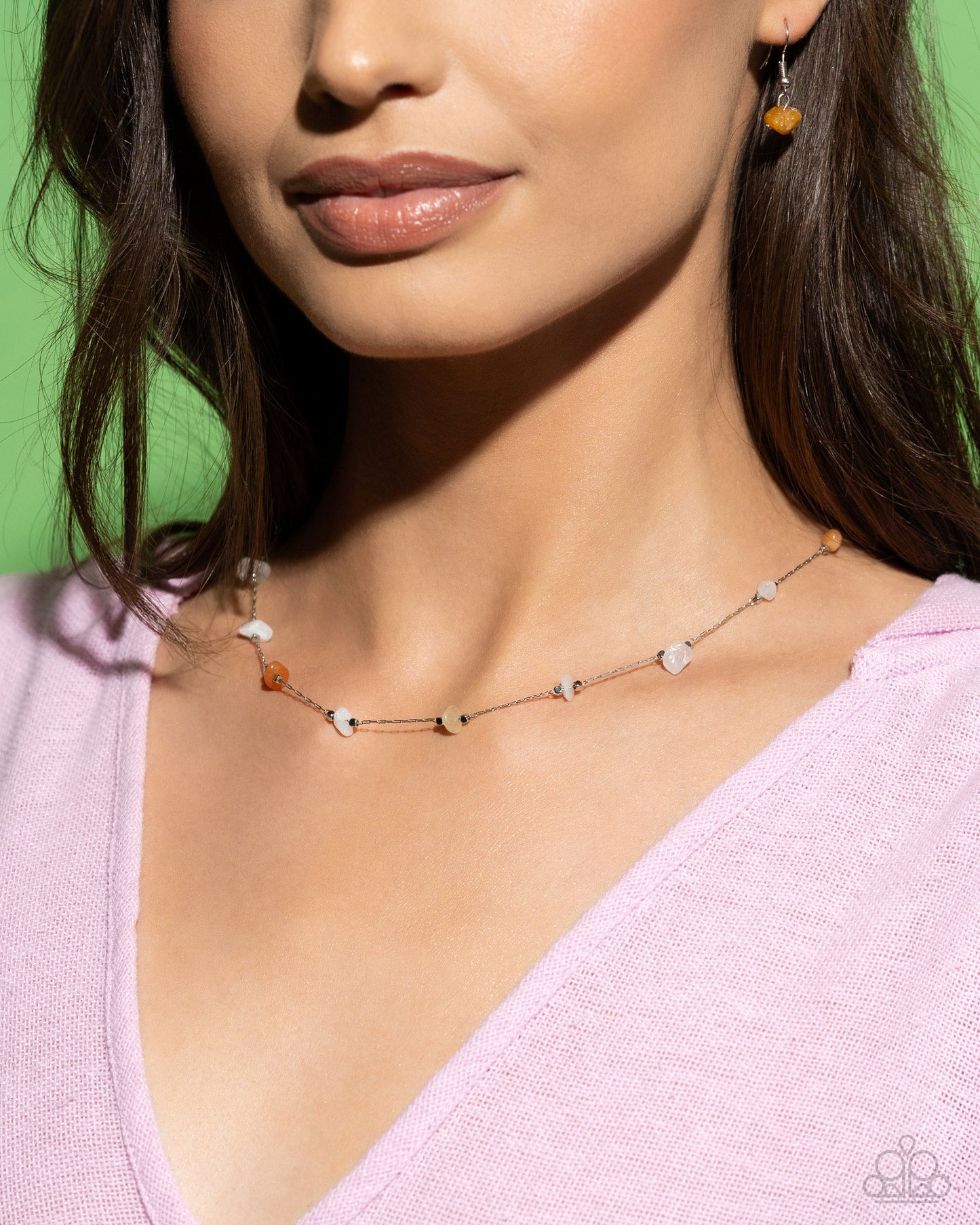 Paparazzi Necklaces - Narrow Novelty - White