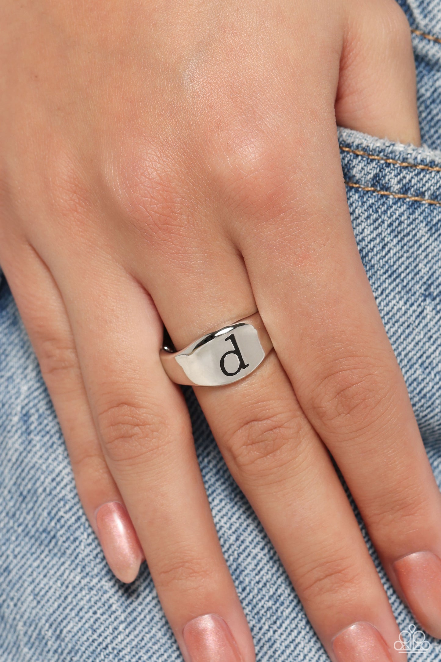 Paparazzi Rings - Monogram Memento - Silver - D