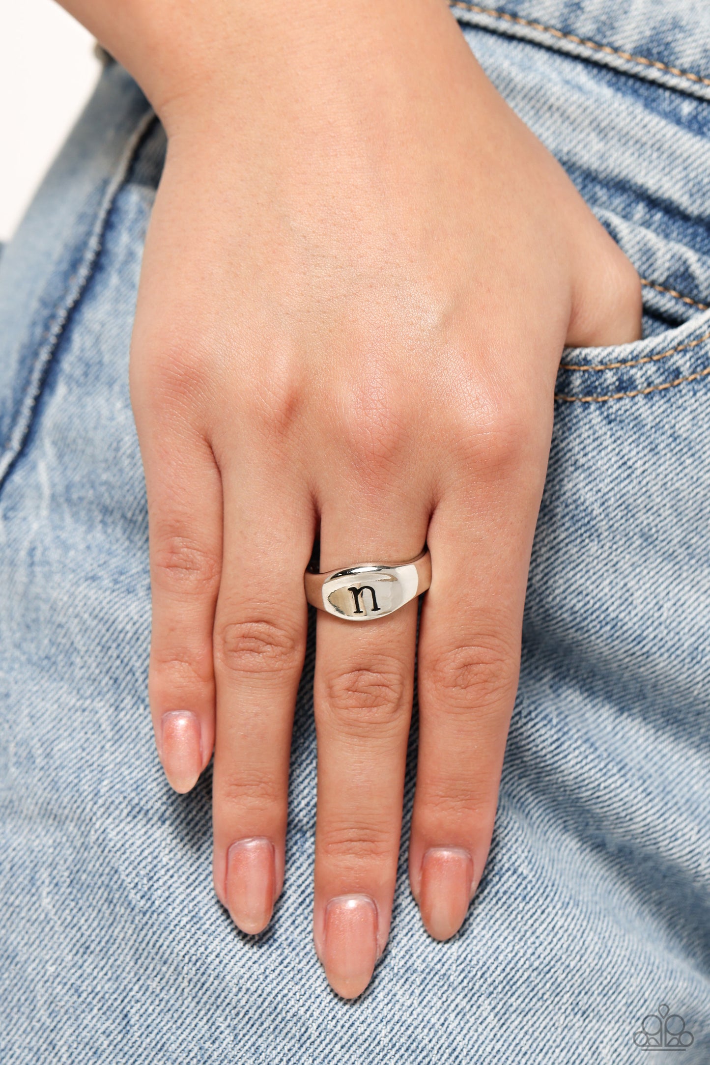 Paparazzi Rings - Monogram Memento - Silver - Y