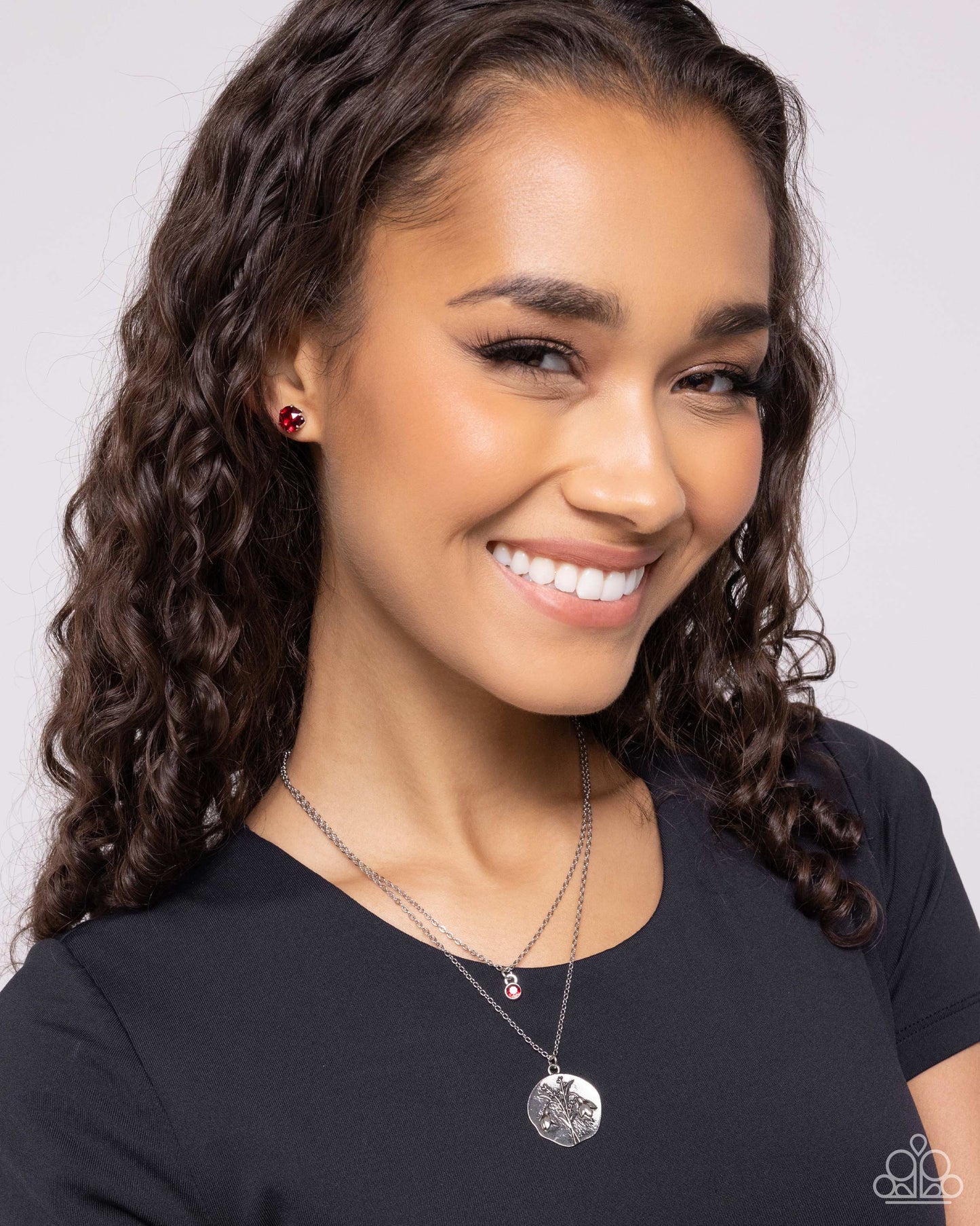 Paparazzi Necklaces - Birthstone Beauty - Red