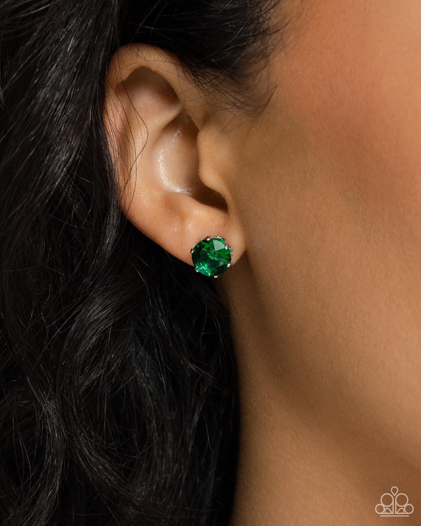 Paparazzi Earrings - Breathtaking Birthstone - Green