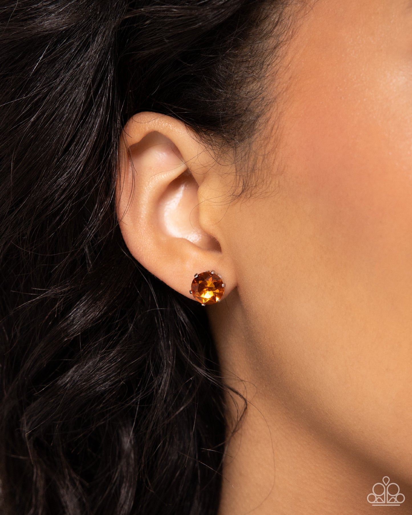 Paparazzi Earrings - Breathtaking Birthstone - Orange
