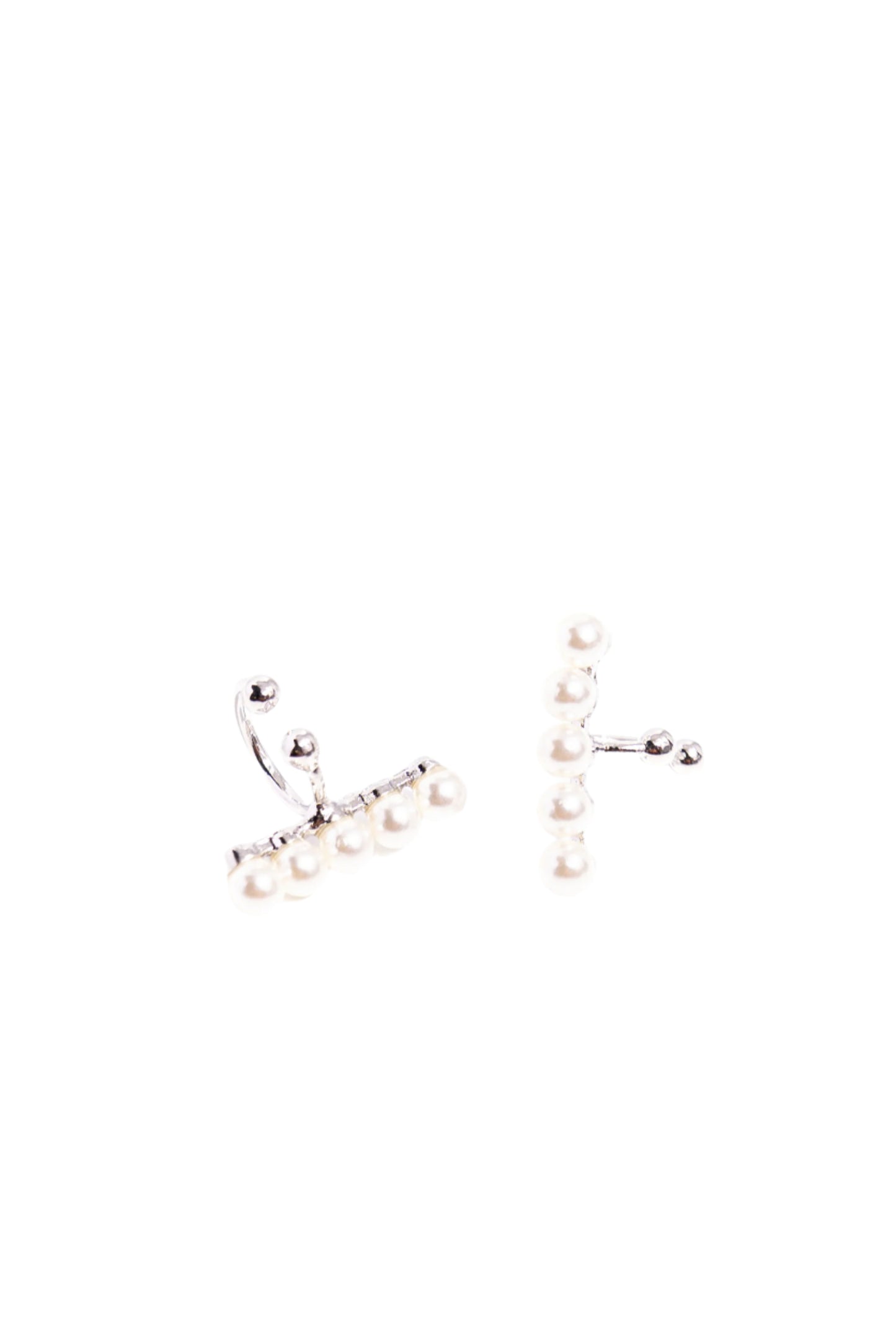 Paparazzi Earrings - CUFF Love - White