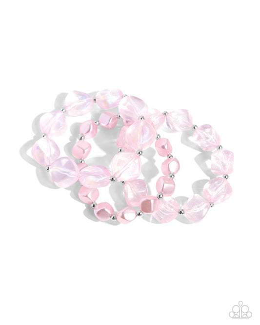 Paparazzi Bracelets - Glittery Gala - Pink