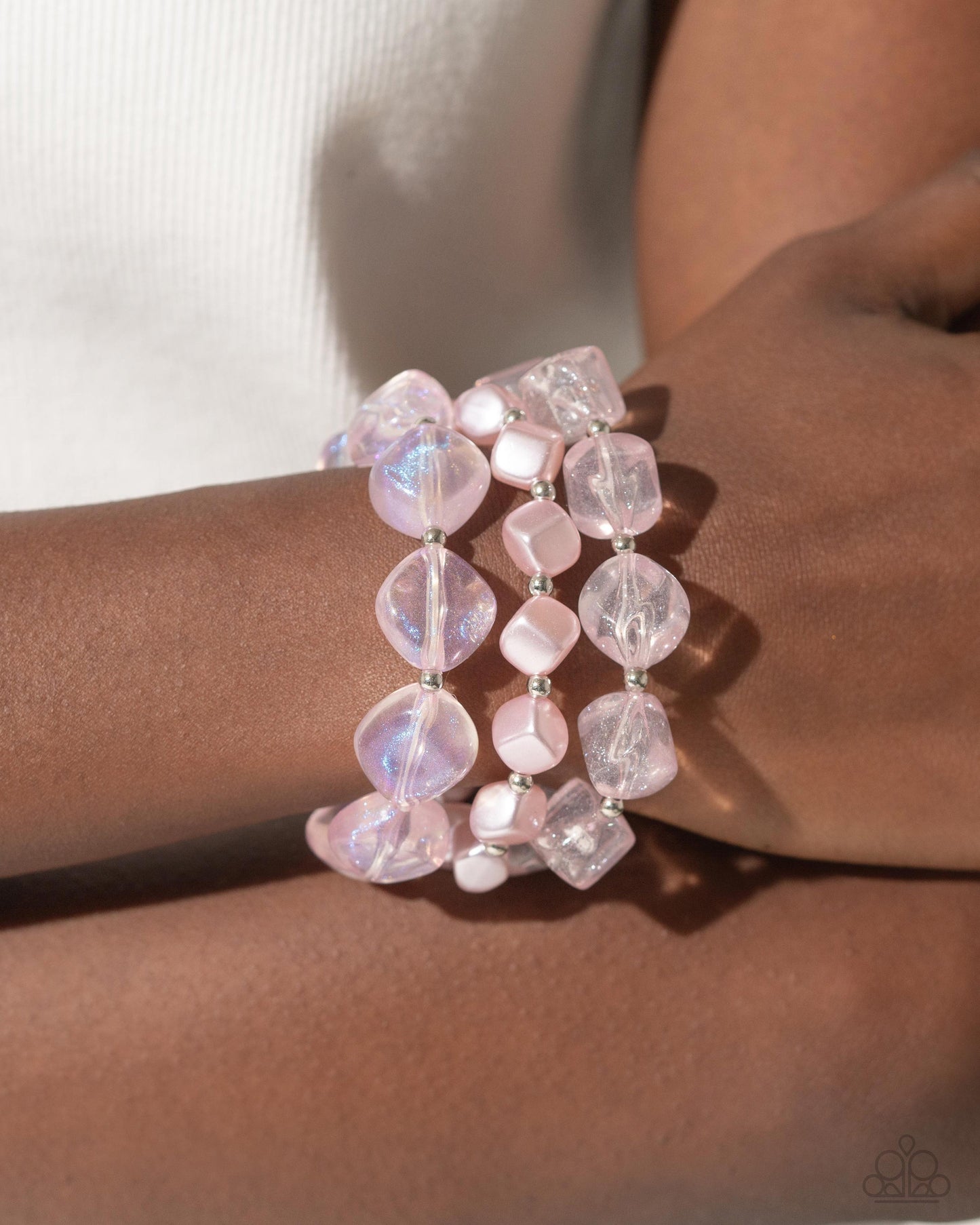 Paparazzi Bracelets - Glittery Gala - Pink