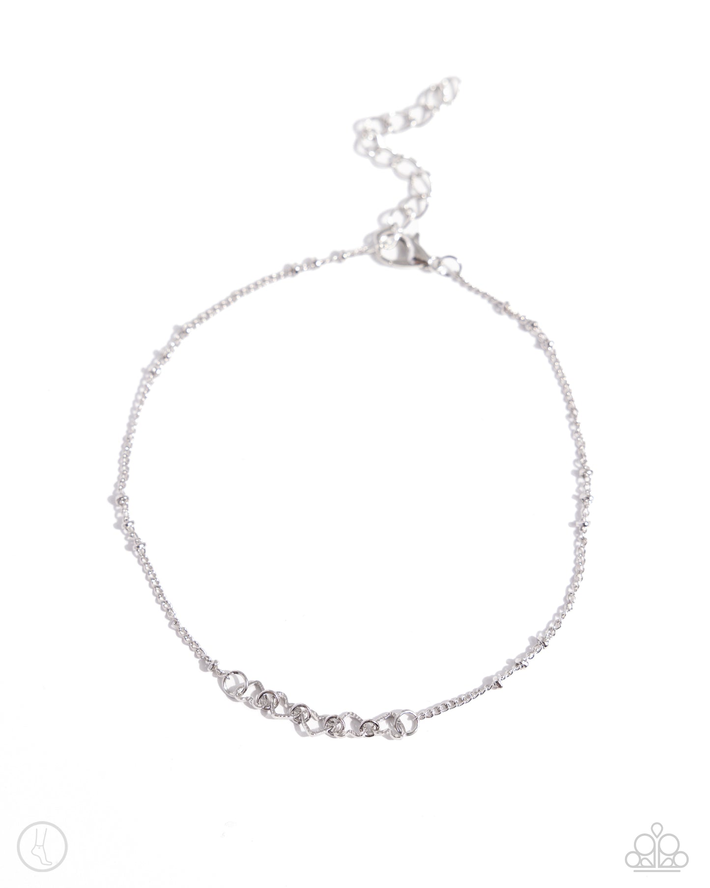 Paparazzi Anklets - Satellite Shimmer - Silver